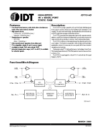 Datasheet IDT7014S12PF manufacturer IDT